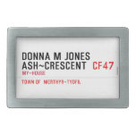 Donna M Jones Ash~Crescent   Belt Buckles