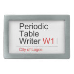 Periodic Table Writer  Belt Buckles