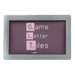 Game
 Letter
 Tiles  Belt Buckles
