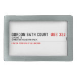 Gordon Bath Court   Belt Buckles