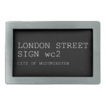 LONDON STREET SIGN  Belt Buckles