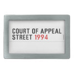 COURT OF APPEAL STREET  Belt Buckles