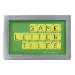 Game Letter Tiles  Belt Buckles