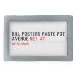 Bill posters paste pot  Avenue  Belt Buckles
