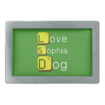 Love
 Sophia
 Dog
   Belt Buckles