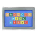 Periodic
 Table
 Writer  Belt Buckles