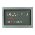 deaf  Belt Buckles