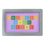 Periodic
 Table
 Writer  Belt Buckles