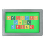 Periodic
 Table
 Writer  Belt Buckles