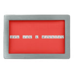 Think like a scientist  Belt Buckles