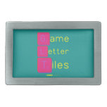 Game
 Letter
 Tiles  Belt Buckles