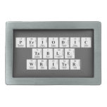 Periodic
 Table
 Writer  Belt Buckles