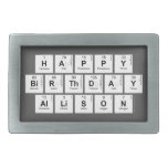 Happy
 Birthday
 Allison  Belt Buckles