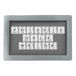 Periodic
 Table
 Writer  Belt Buckles