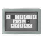 Periodic
 Table
 Writer  Belt Buckles