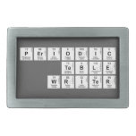 Periodic
 Table
 Writer  Belt Buckles