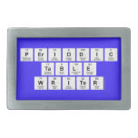 Periodic
 Table
 Writer  Belt Buckles
