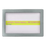 Leena's Home Bakery  Belt Buckles