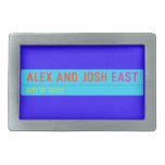 Alex and Josh  Belt Buckles