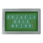 Periodic
 Table
 Writer  Belt Buckles