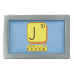 J
 JENNIFER'S
 PHONE  Belt Buckles