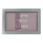 Game
 Letter
 Tiles  Belt Buckles