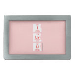 I
 Lv
 U  Belt Buckles