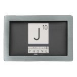 J
 JENNIFER'S
 PHONE  Belt Buckles