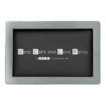 Keep Calm and Love Mercy   Belt Buckles