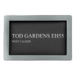 TOD GARDENS  Belt Buckles