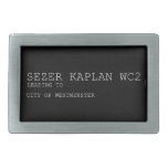 Sezer kaplan  Belt Buckles