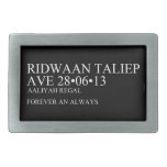 Ridwaan TaLiEp Ave  Belt Buckles