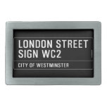 LONDON STREET SIGN  Belt Buckles