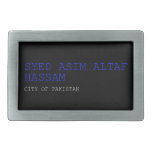 SYED ASIM ALTAF HASSAM  Belt Buckles