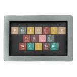 Periodic
 Table
 Writer  Belt Buckles