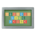 Periodic
 Table
 Writer  Belt Buckles