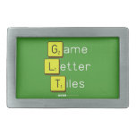 Game
 Letter
 Tiles  Belt Buckles