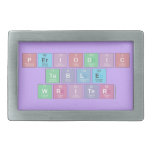 Periodic
 Table
 Writer  Belt Buckles
