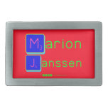 Marion
 Janssen  Belt Buckles
