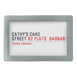 Cathy's Cake Street  Belt Buckles