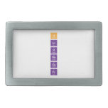 H
 Li
 K
 Rb
 Cs
 Fr  Belt Buckles