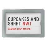 CUPCAKES AND  SHHHT  Belt Buckles