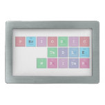 Periodic
 Table
 Writer  Belt Buckles