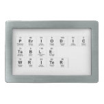 Periodic Table Writer  Belt Buckles