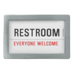 Restroom  Belt Buckles