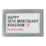 Happy 10th Monthsary Khaeram  Belt Buckles