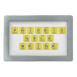 Periodic
 Table
 Writer  Belt Buckles