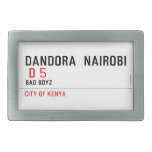 DANDORA  NAIROBI   Belt Buckles