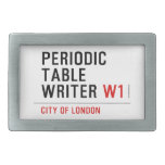 Periodic Table Writer  Belt Buckles