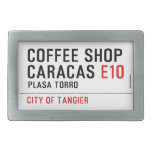 Coffee shop Caracas  Belt Buckles
